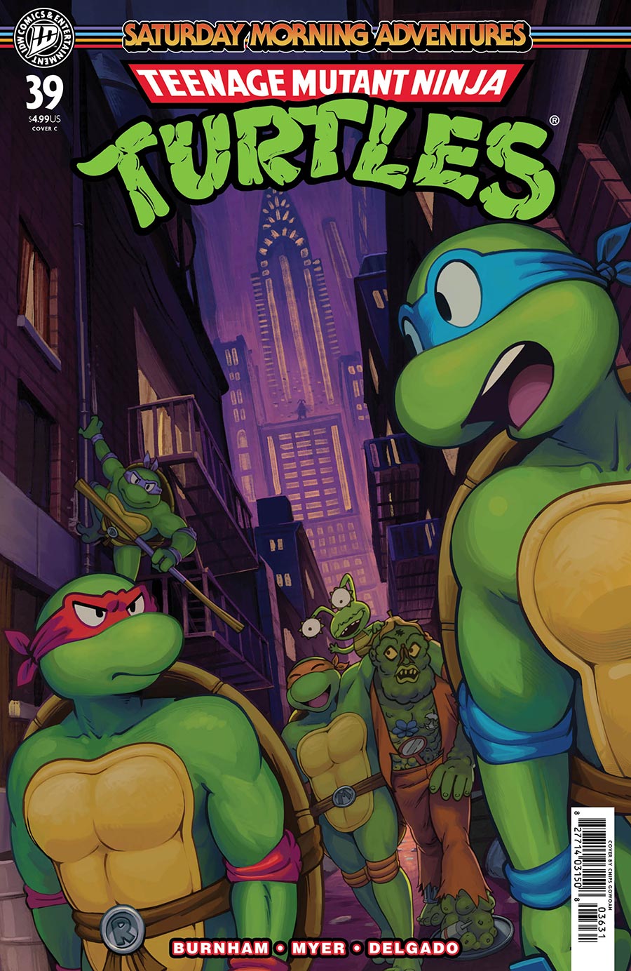 Teenage Mutant Ninja Turtles Saturday Morning Adventures Continued #39 Cover C Variant Chips Gowoah Cover
