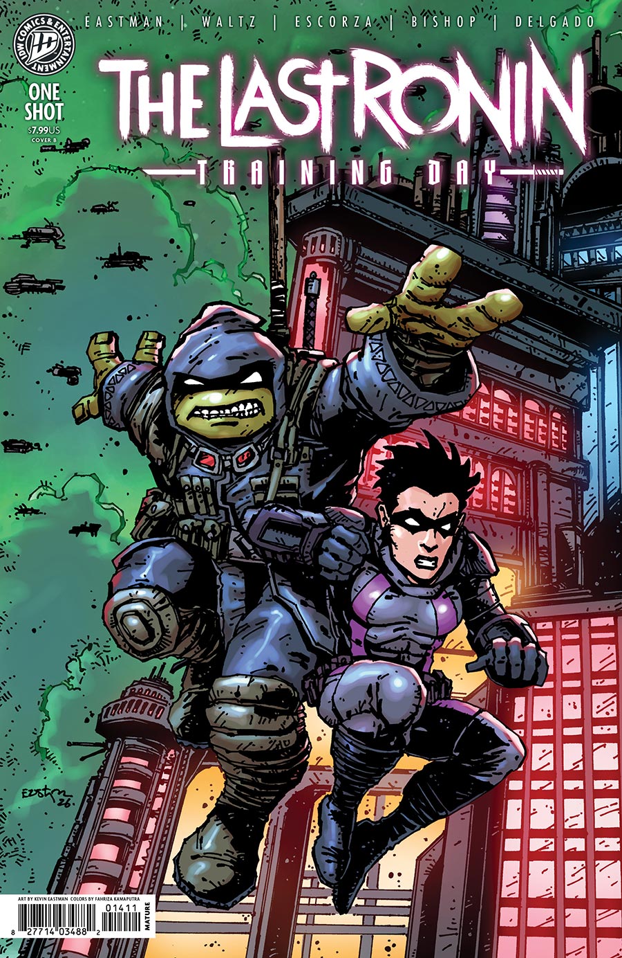 Teenage Mutant Ninja Turtles The Last Ronin Training Day #1 (One Shot) Cover B Variant Kevin Eastman Cover