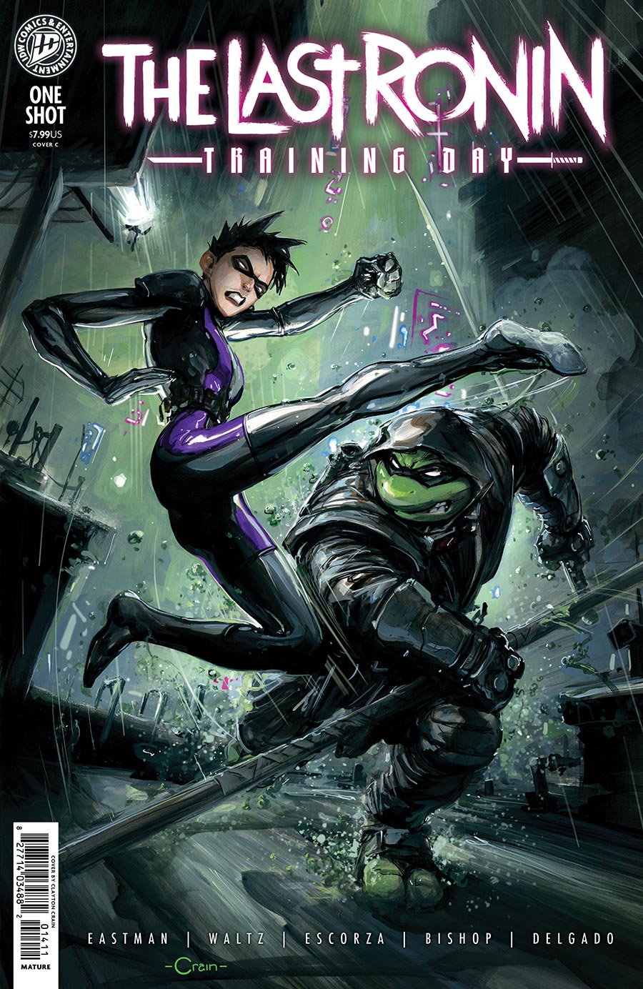 Teenage Mutant Ninja Turtles The Last Ronin Training Day #1 (One Shot) Cover C Variant Clayton Crain Cover