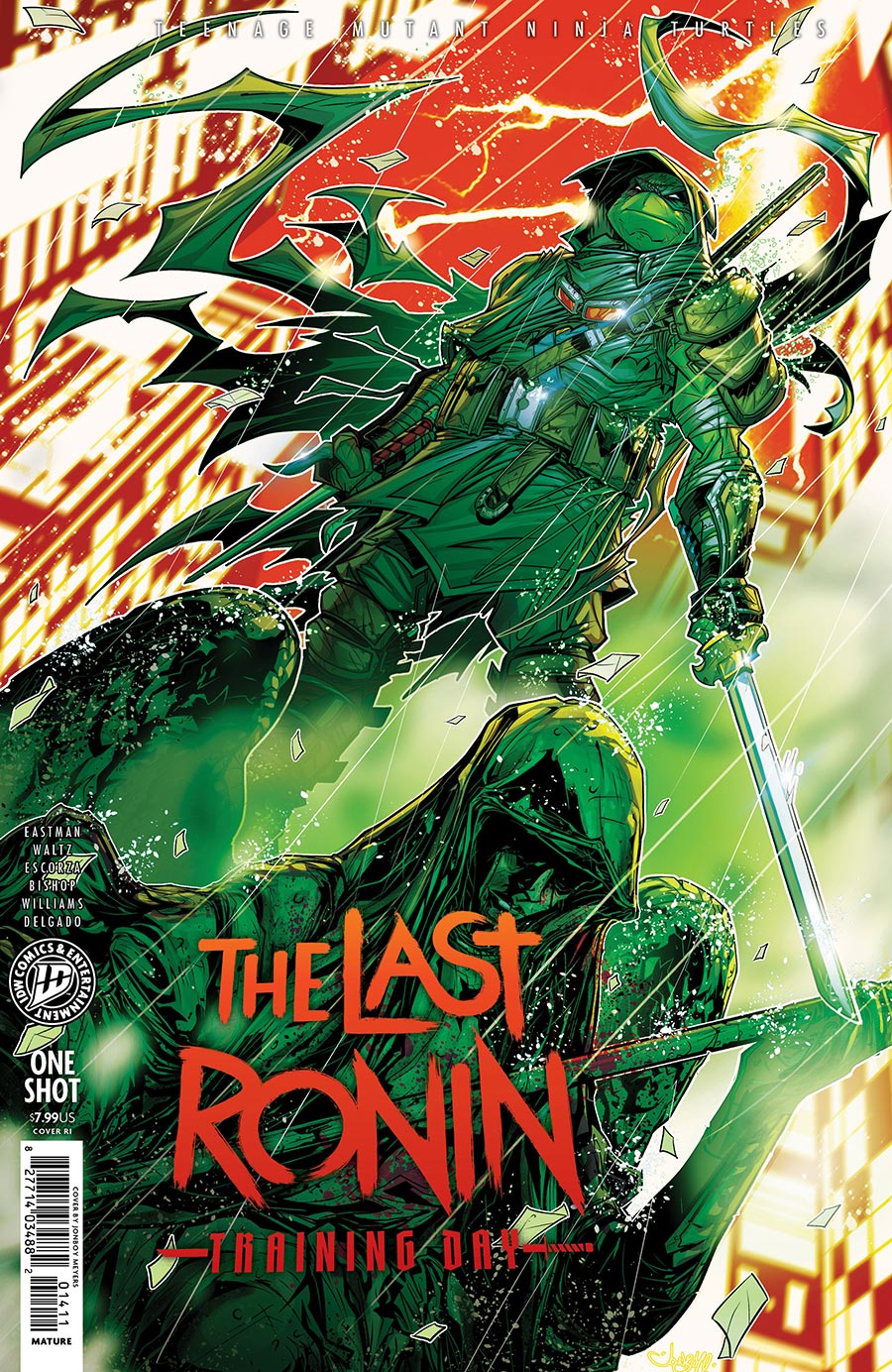 Teenage Mutant Ninja Turtles The Last Ronin Training Day #1 (One Shot) Cover E Incentive Jonboy Meyers Variant Cover
