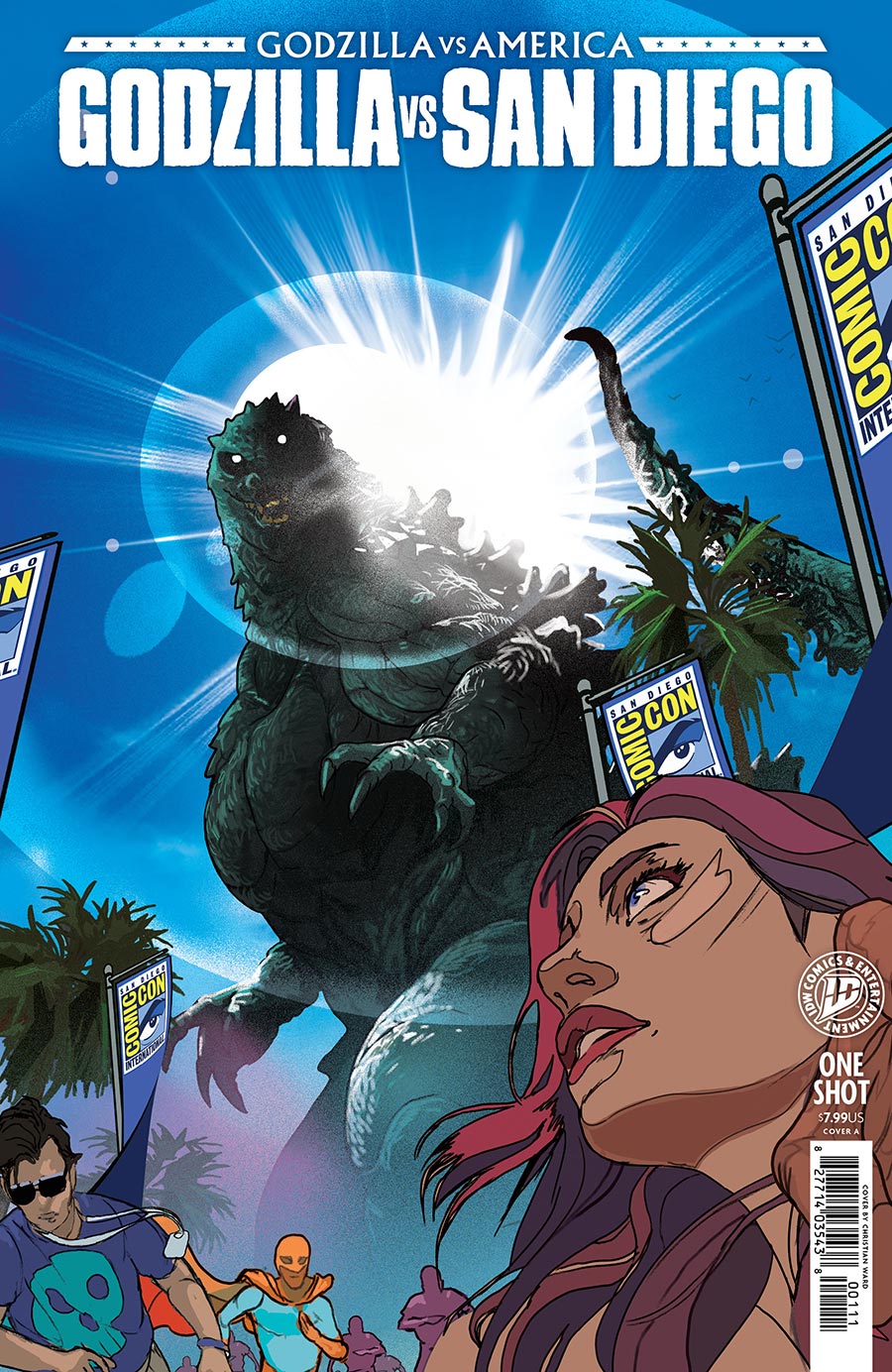 Godzilla vs America Godzilla vs San Diego #1 (One Shot) Cover A Regular Christian Ward Cover