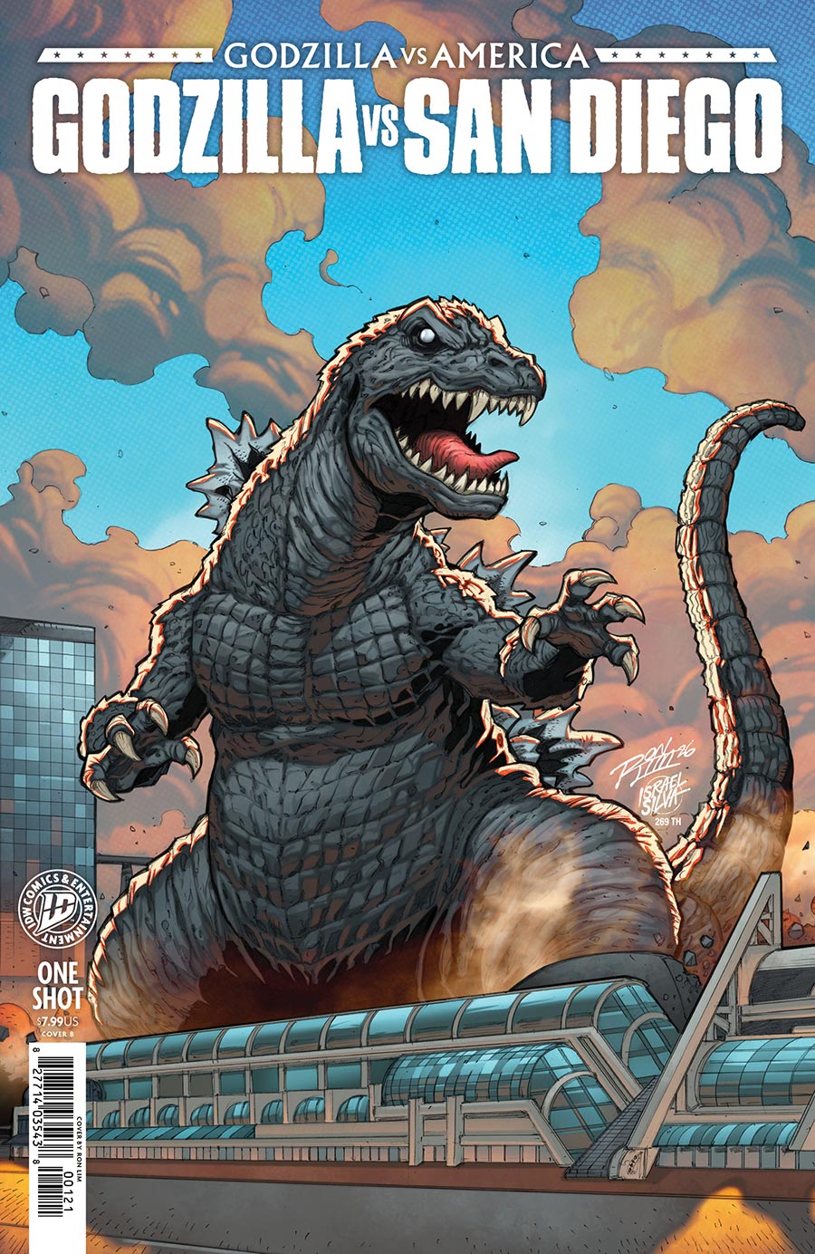 Godzilla vs America Godzilla vs San Diego #1 (One Shot) Cover B Variant Ron Lim Cover