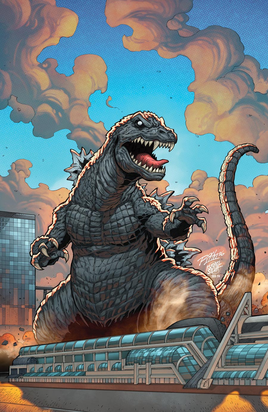 Godzilla vs America Godzilla vs San Diego #1 (One Shot) Cover C Incentive Ron Lim Virgin Cover