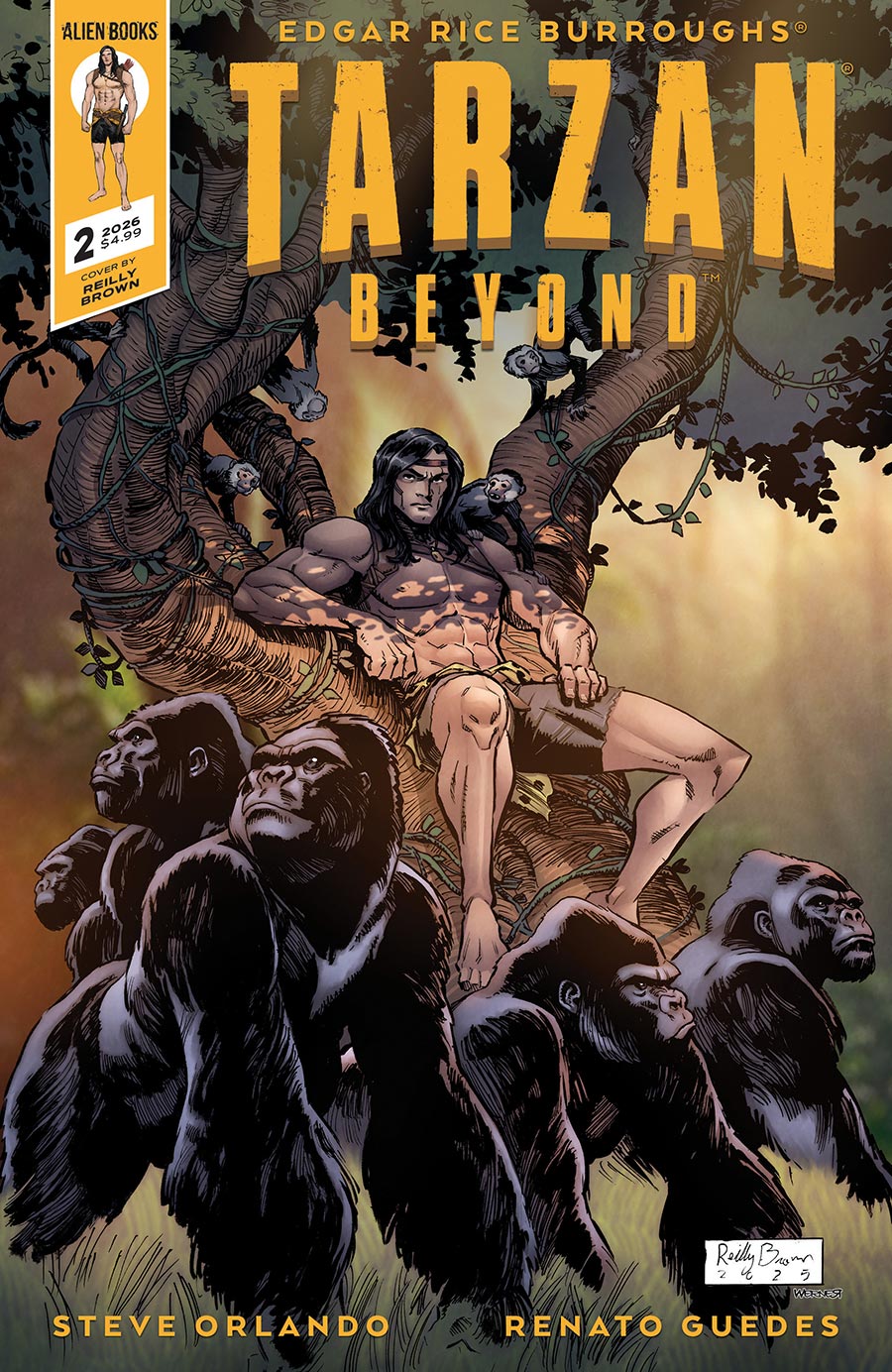 Tarzan Beyond #2 Cover C Variant Reilly Brown Cover