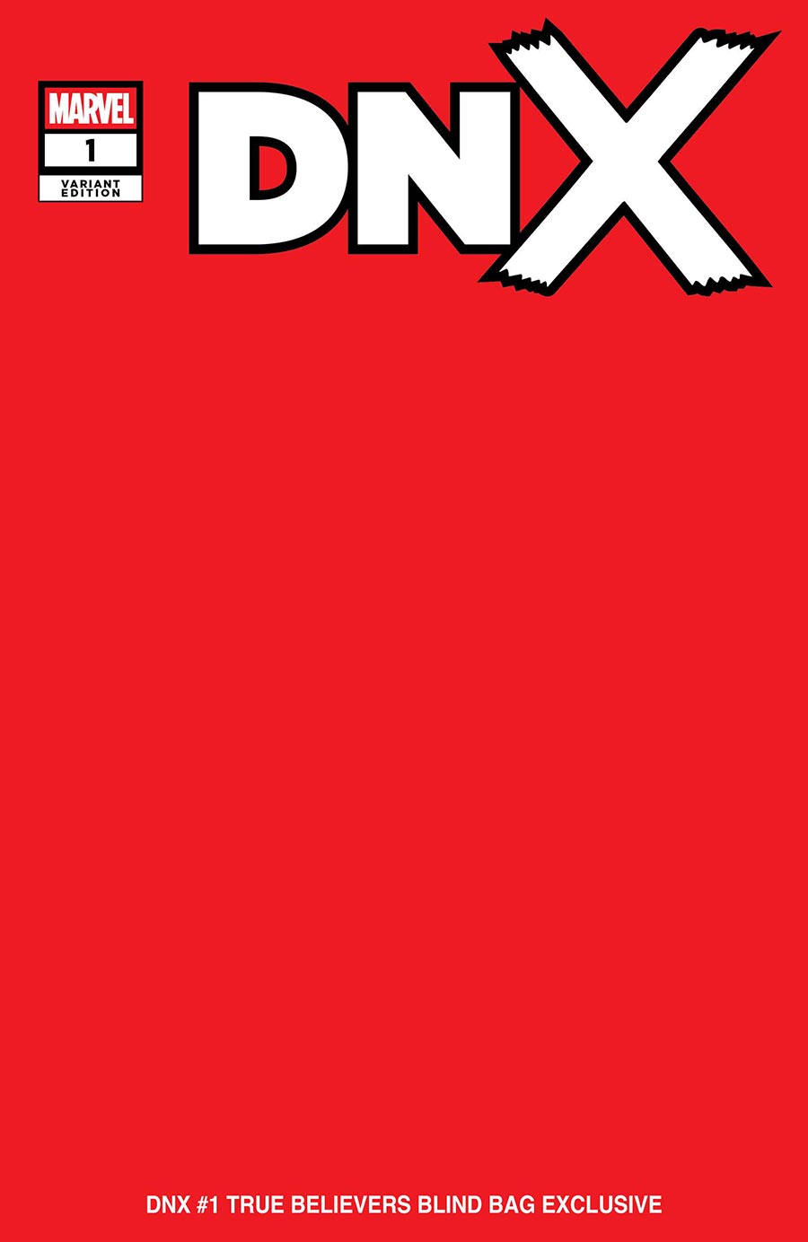 DNX #1 Cover I Variant Blank A Cover