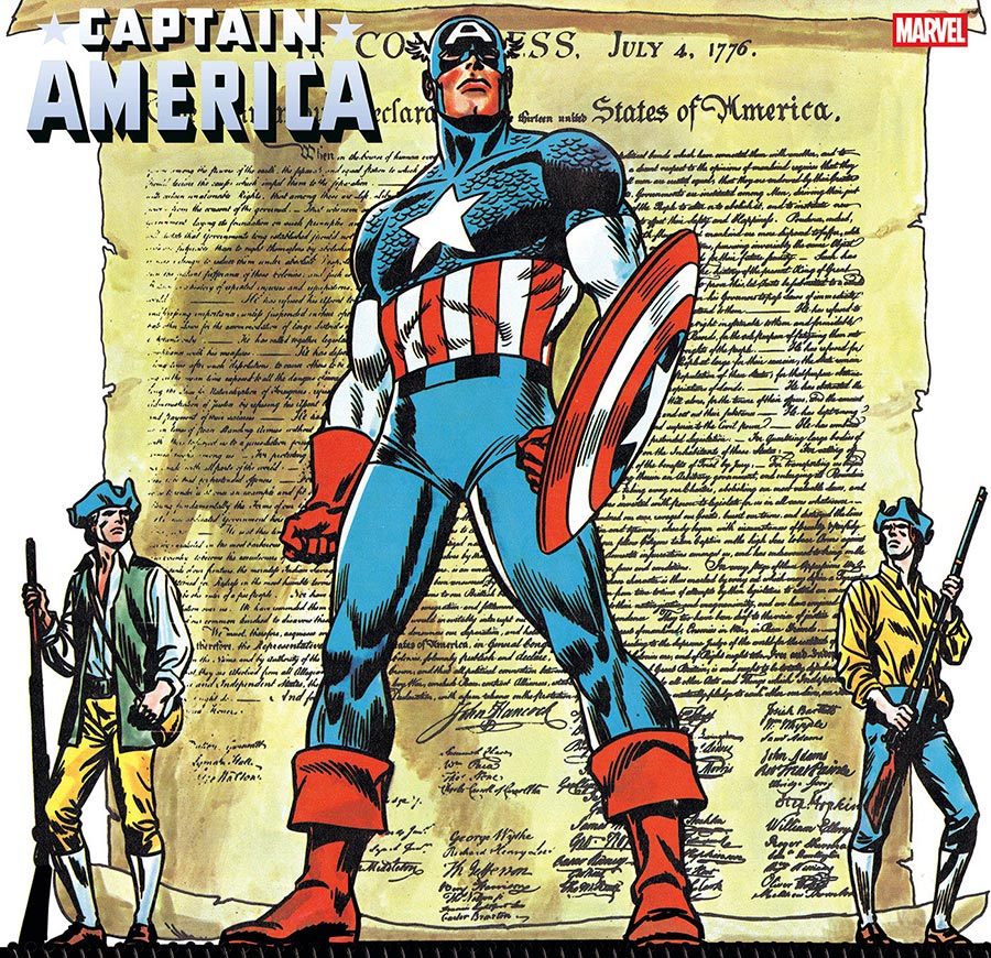 Captain America Vol 11 #13 Cover I Incentive John Romita Sr Bicentennial Calendar Hidden Gem Variant Cover (Armageddon Tie-In)