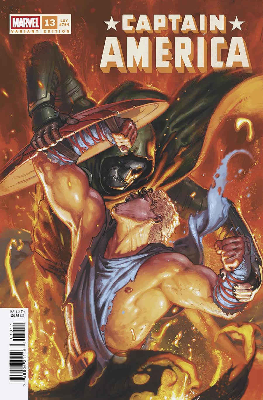 Captain America Vol 11 #13 Cover G Incentive Davide Paratore Variant Cover (Armageddon Tie-In)