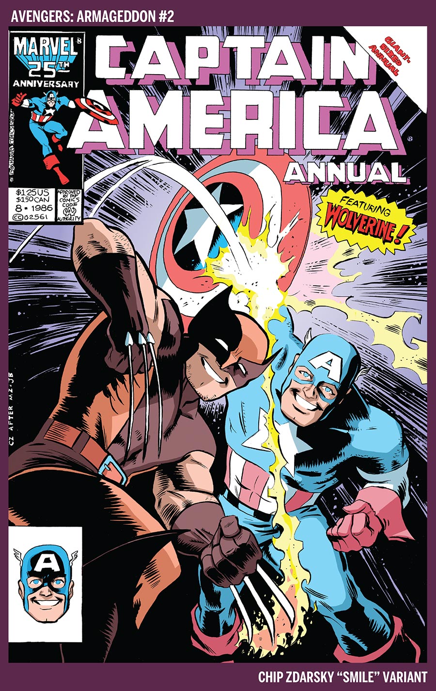 Avengers Armageddon #2 Cover E Variant Chip Zdarsky Smile Cover