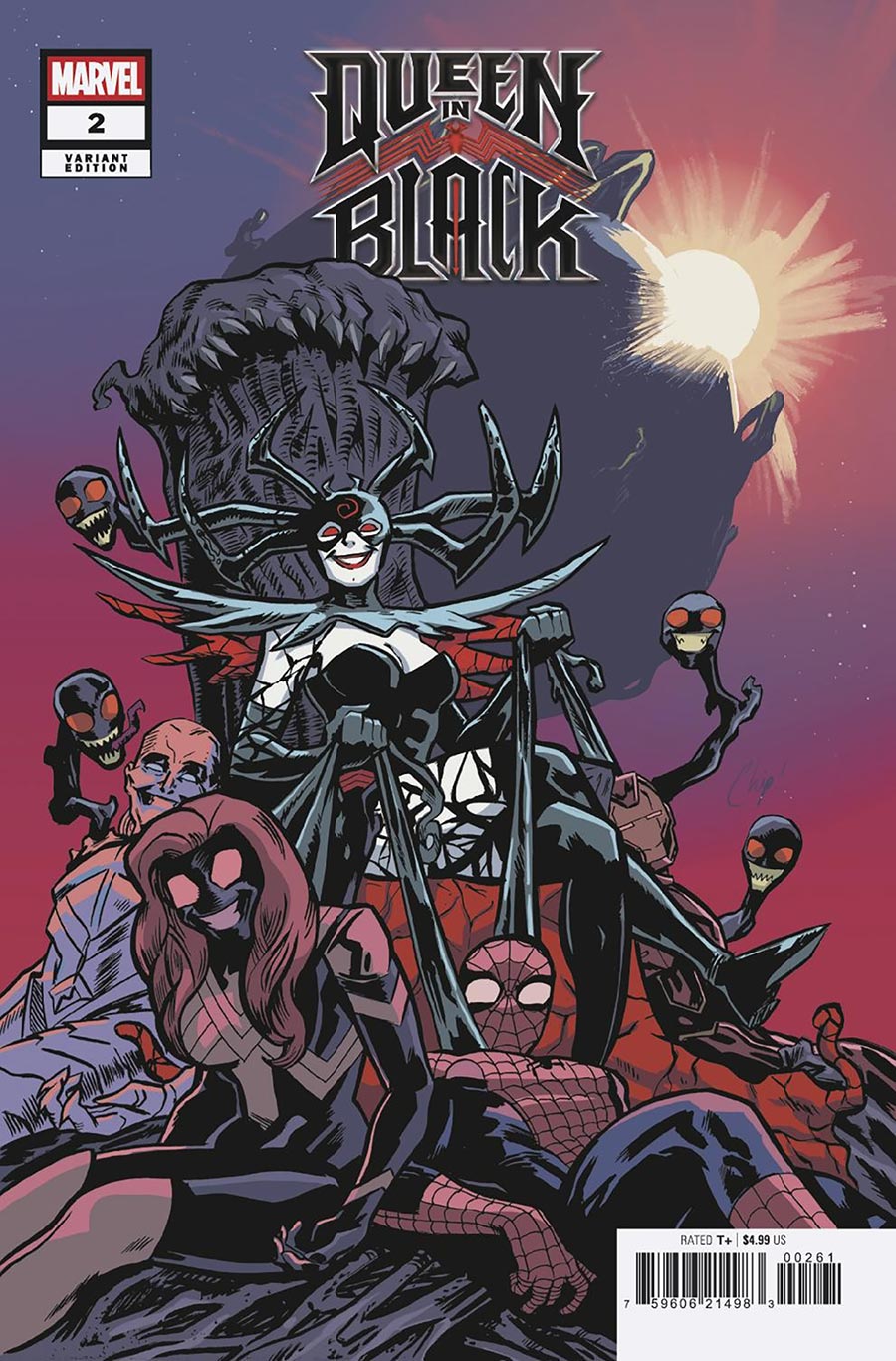 Queen In Black #2 Cover B Variant Chip Zdarsky Smile Cover (Limit 1 Per Customer)