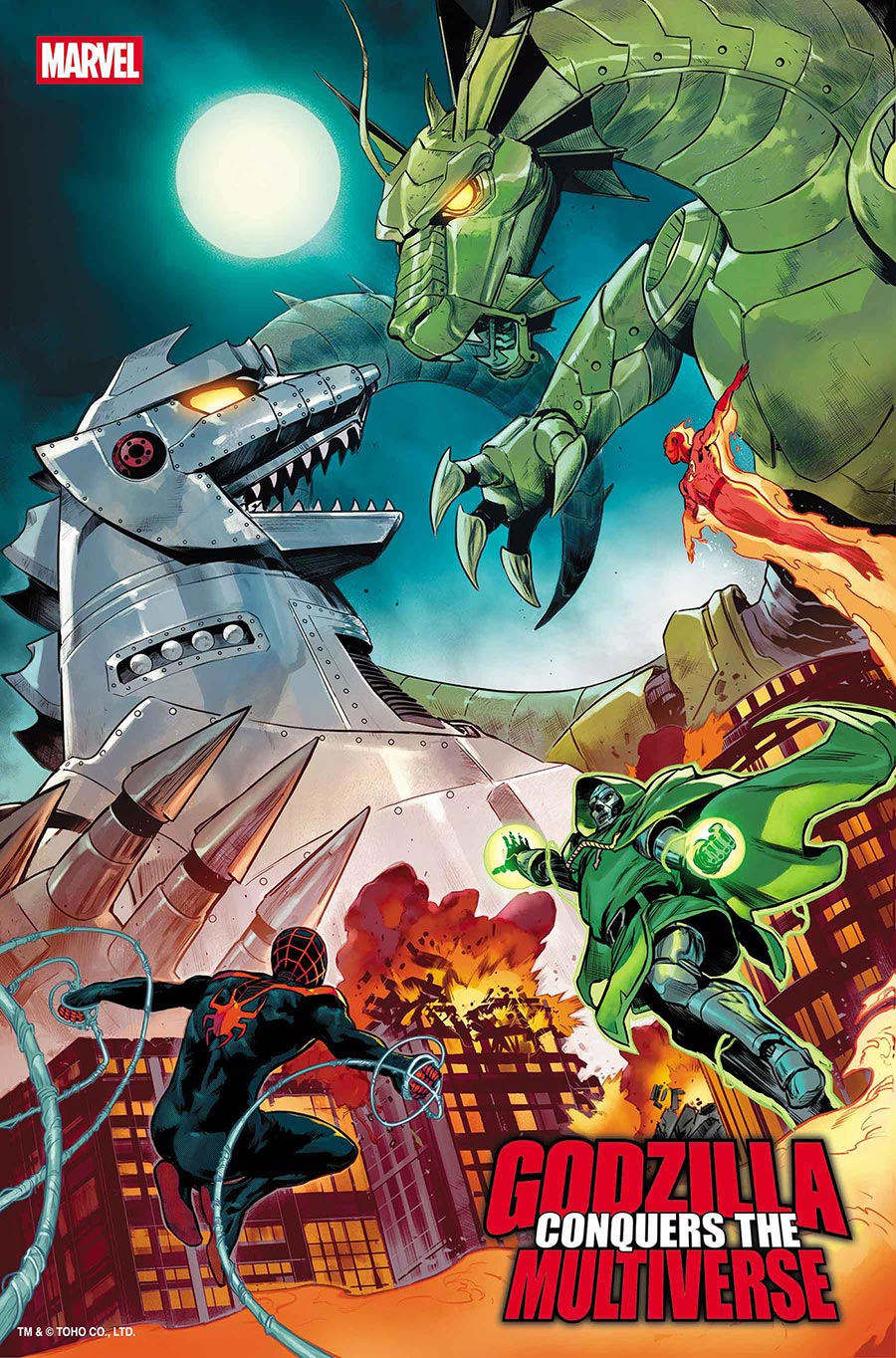 Godzilla Conquers The Multiverse #1 Cover D Variant Juan Frigeri Foil Cover