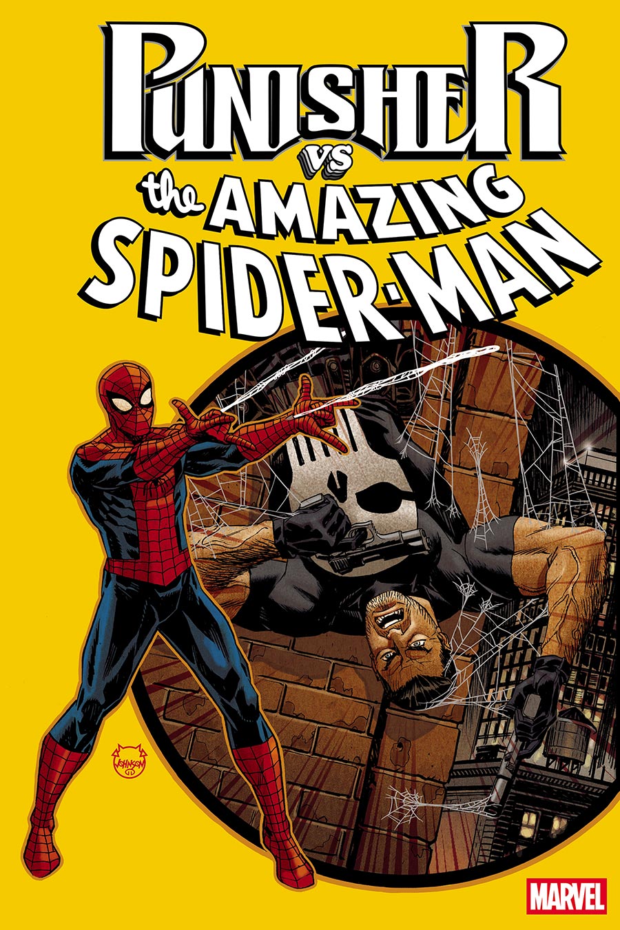 Punisher vs The Amazing Spider-Man #1 Cover D Variant Dave Johnson Foil Cover