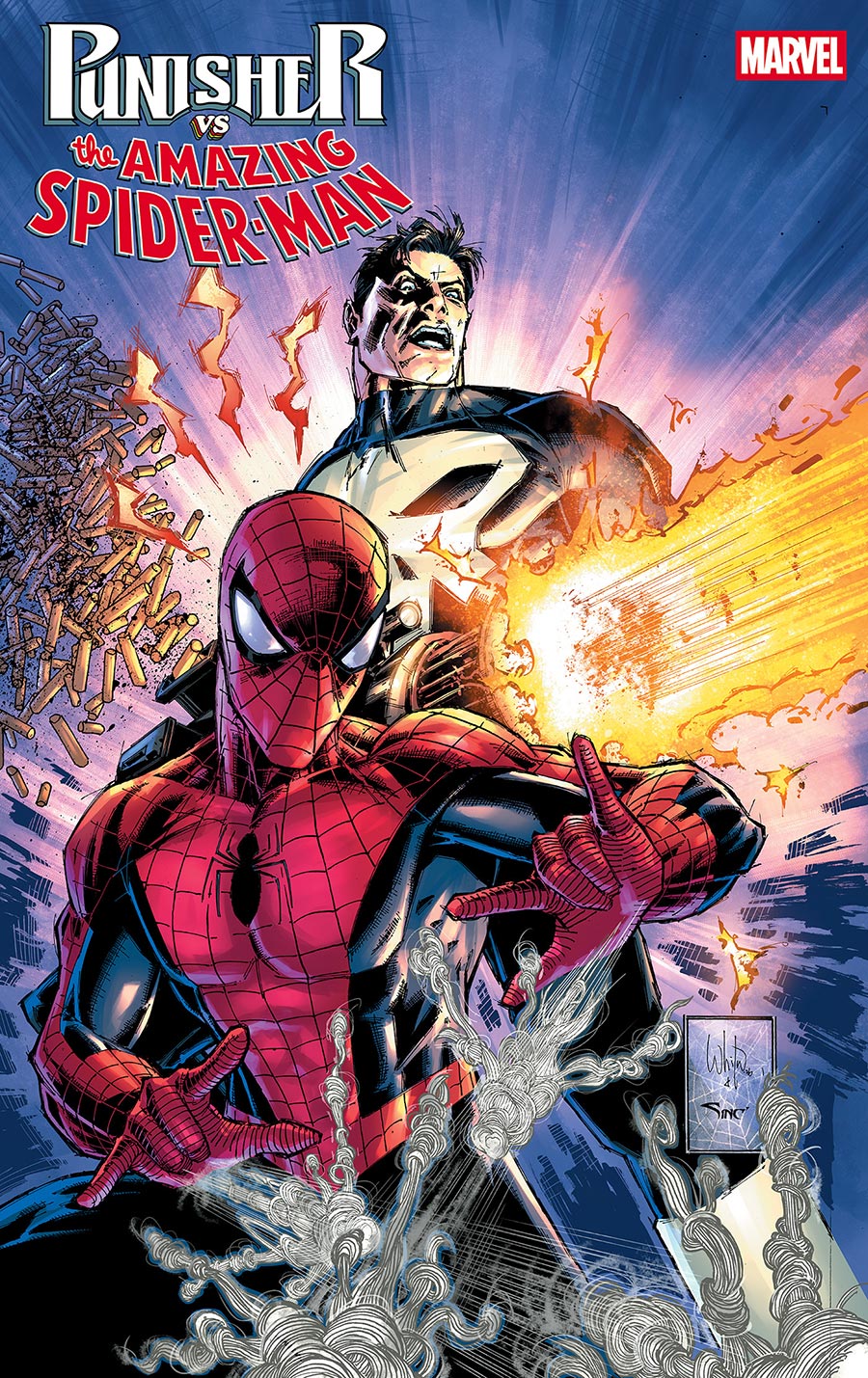 Punisher vs The Amazing Spider-Man #1 Cover B Variant Whilce Portacio Cover