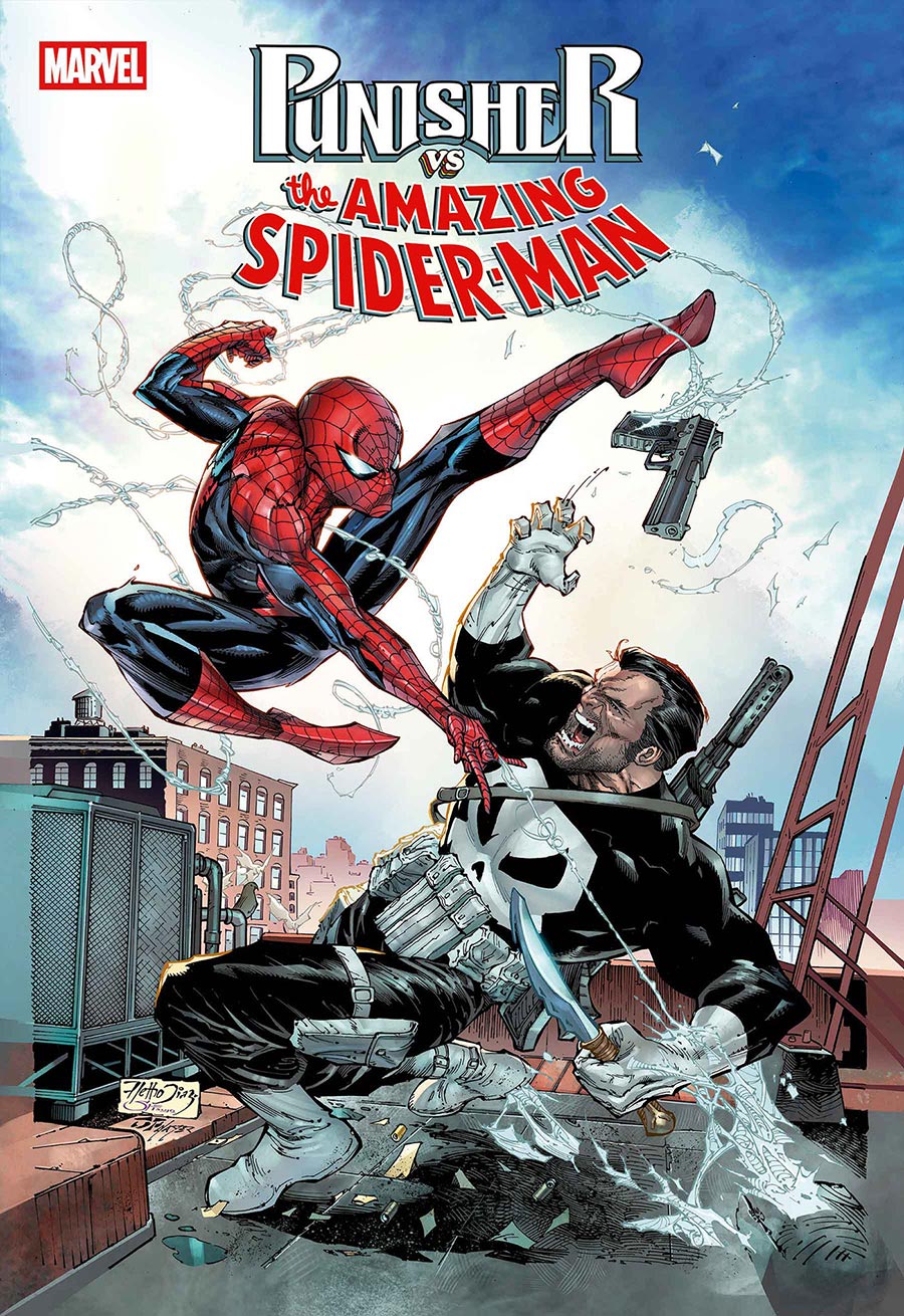 Punisher vs The Amazing Spider-Man #1 Cover E Incentive Netho Diaz Variant Cover