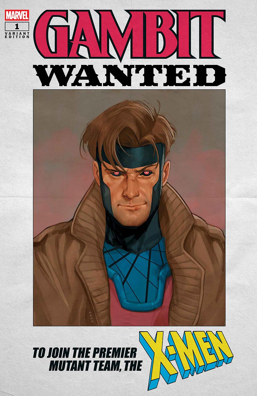 Gambit Wanted #1 Cover B Variant Phil Noto Wanted A X-Men Cover