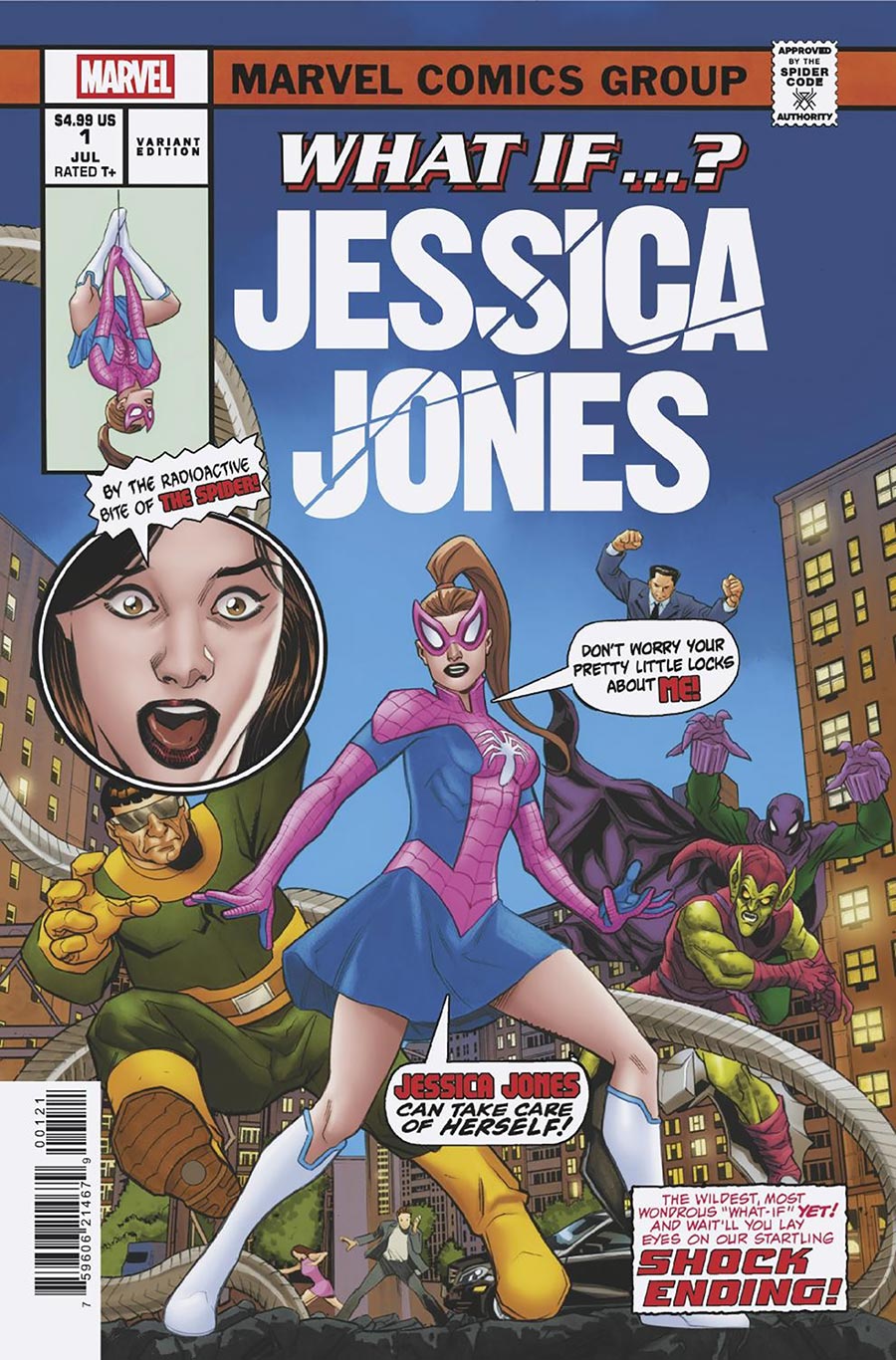 What If The Radioactive Spider Bit Jessica Jones #1 (One Shot) Cover B Variant David Messina Homage Cover