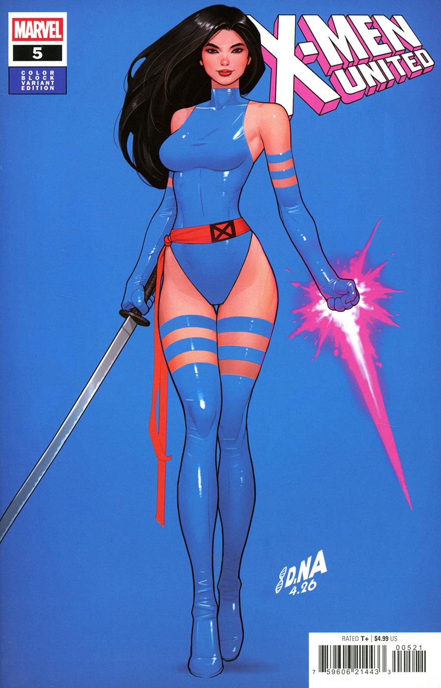 X-Men United #5 Cover C Variant David Nakayama Color Block Blue Cover (Limit 1 Per Customer)