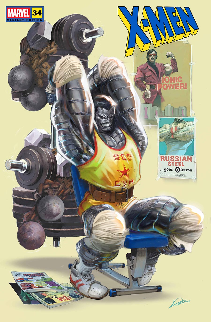 X-Men Vol 7 #34 Cover C Variant Alexander Lozano 1980s Colossus Cover