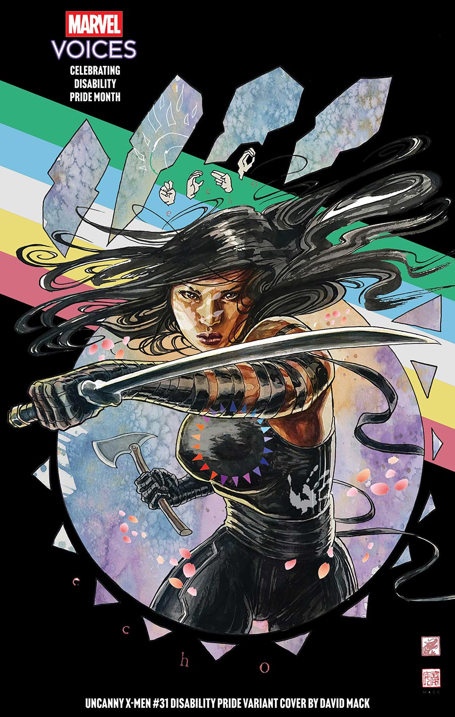 Uncanny X-Men Vol 6 #31 Cover B Variant David Mack Disability Pride Month Cover (Disability Pride Month Tie-In)