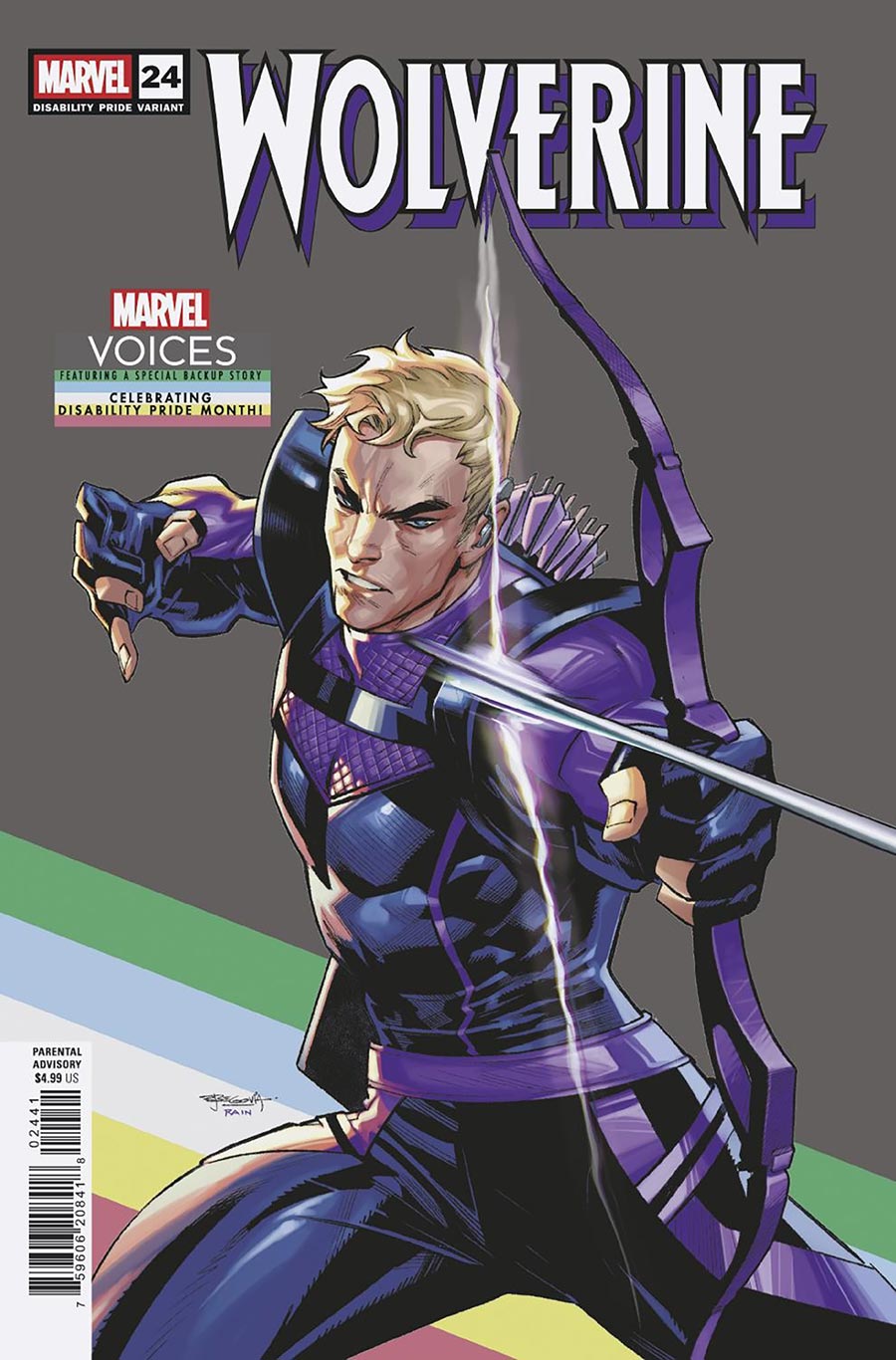 Wolverine Vol 8 #24 Cover B Variant Stephen Segovia Disability Pride Month Cover (Disability Pride Month Tie-In)