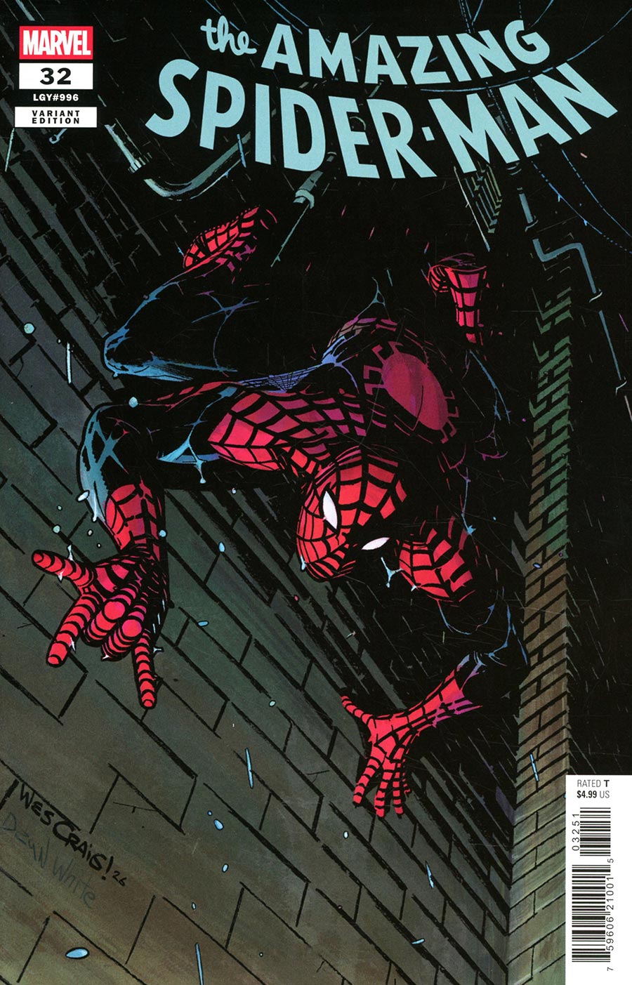 Amazing Spider-Man Vol 7 #32 Cover F Variant Wes Craig Cover (Disability Pride Month Tie-In)(#996)