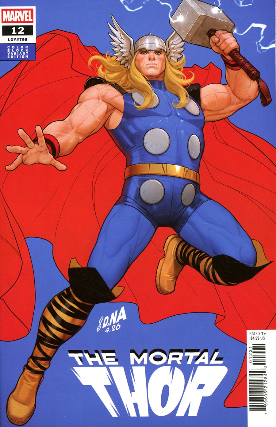 Mortal Thor #12 Cover B Variant David Nakayama Color Block Blue Cover