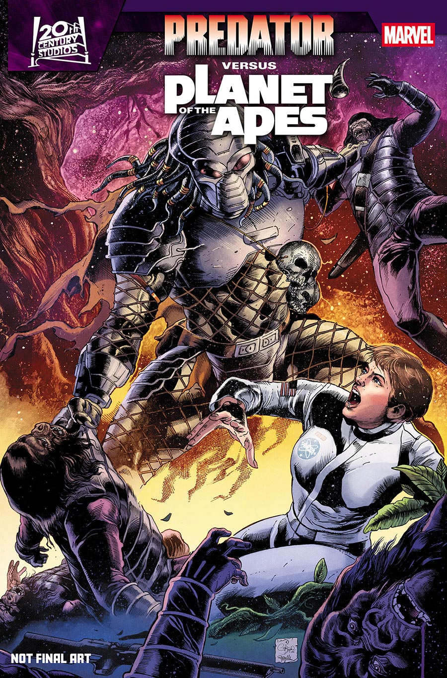 Predator Versus Planet Of The Apes #1 Cover F Incentive Carlos Magno Variant Cover