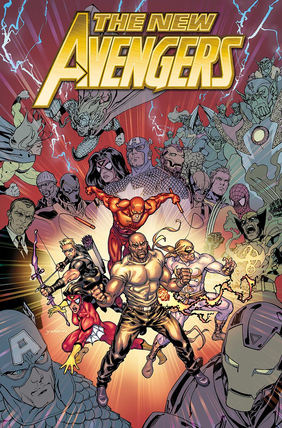 New Avengers By Brian Michael Bendis Omnibus Vol 3 HC Direct Market David Yardin Variant Cover