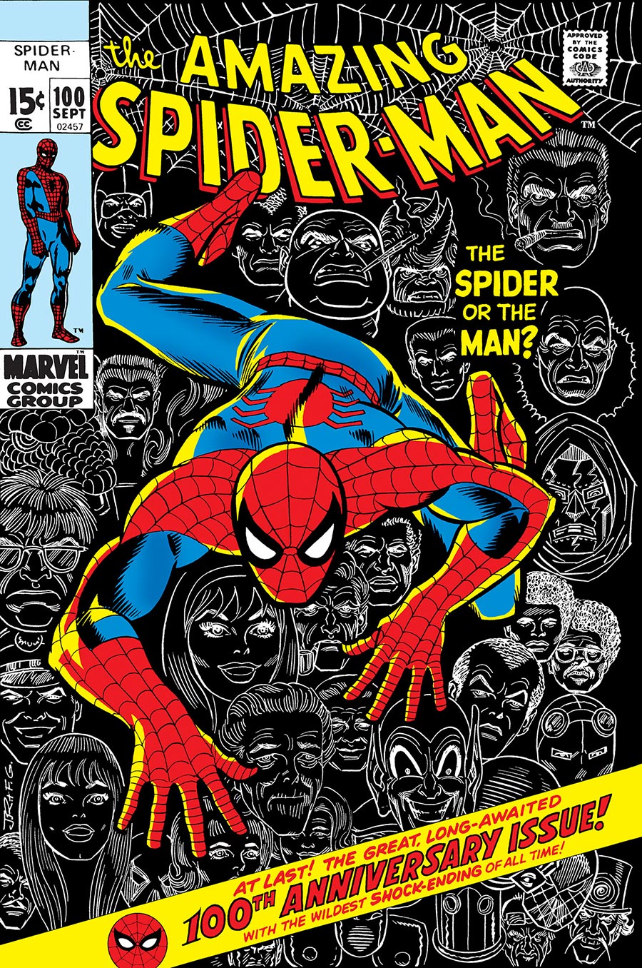 Amazing Spider-Man #100 Cover E Facsimile Edition Variant John Romita Sr Foil Cover