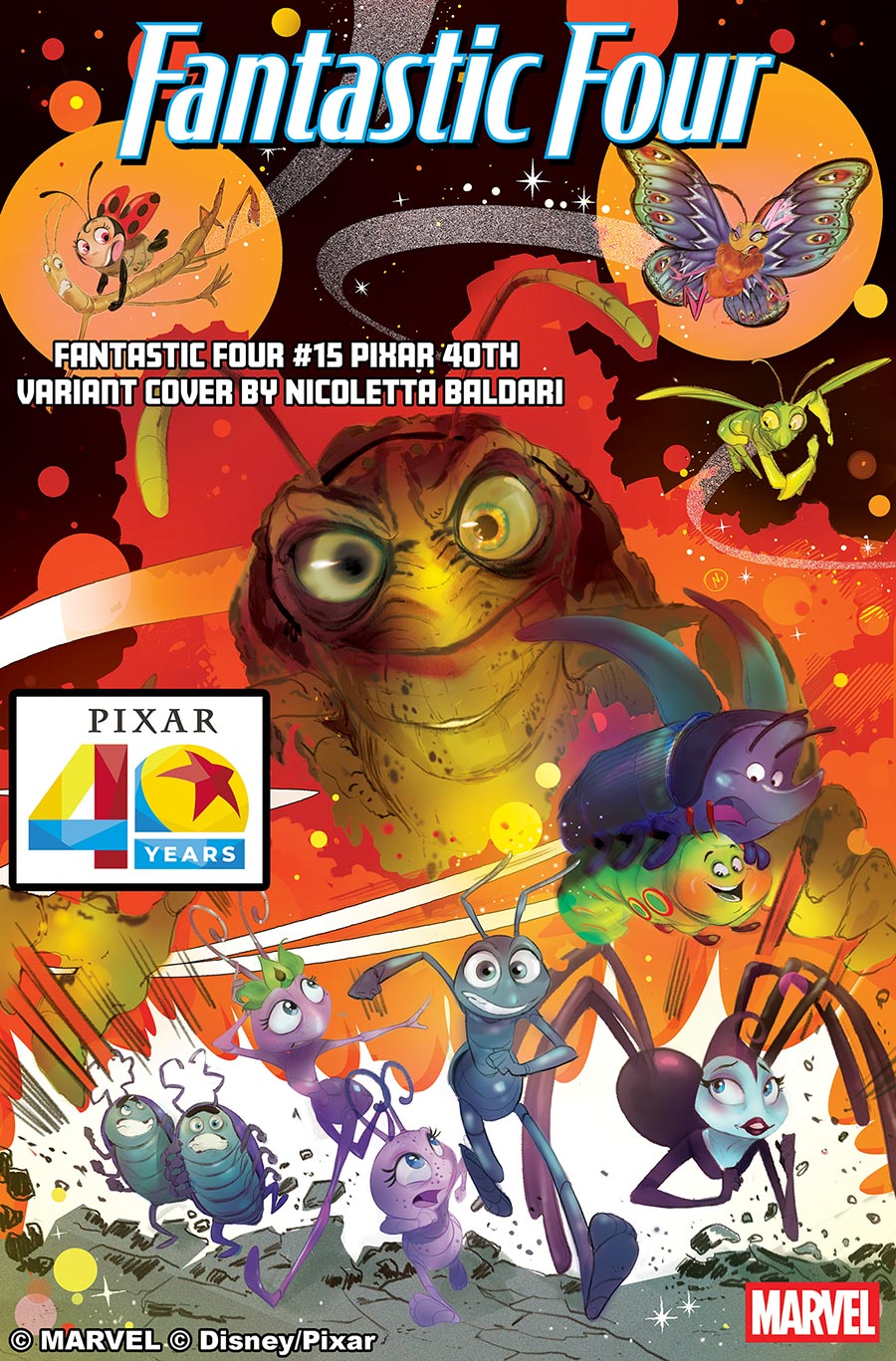 Fantastic Four Vol 8 #15 Cover C Variant Nicoletta Baldari Pixar 40th Anniversary Cover