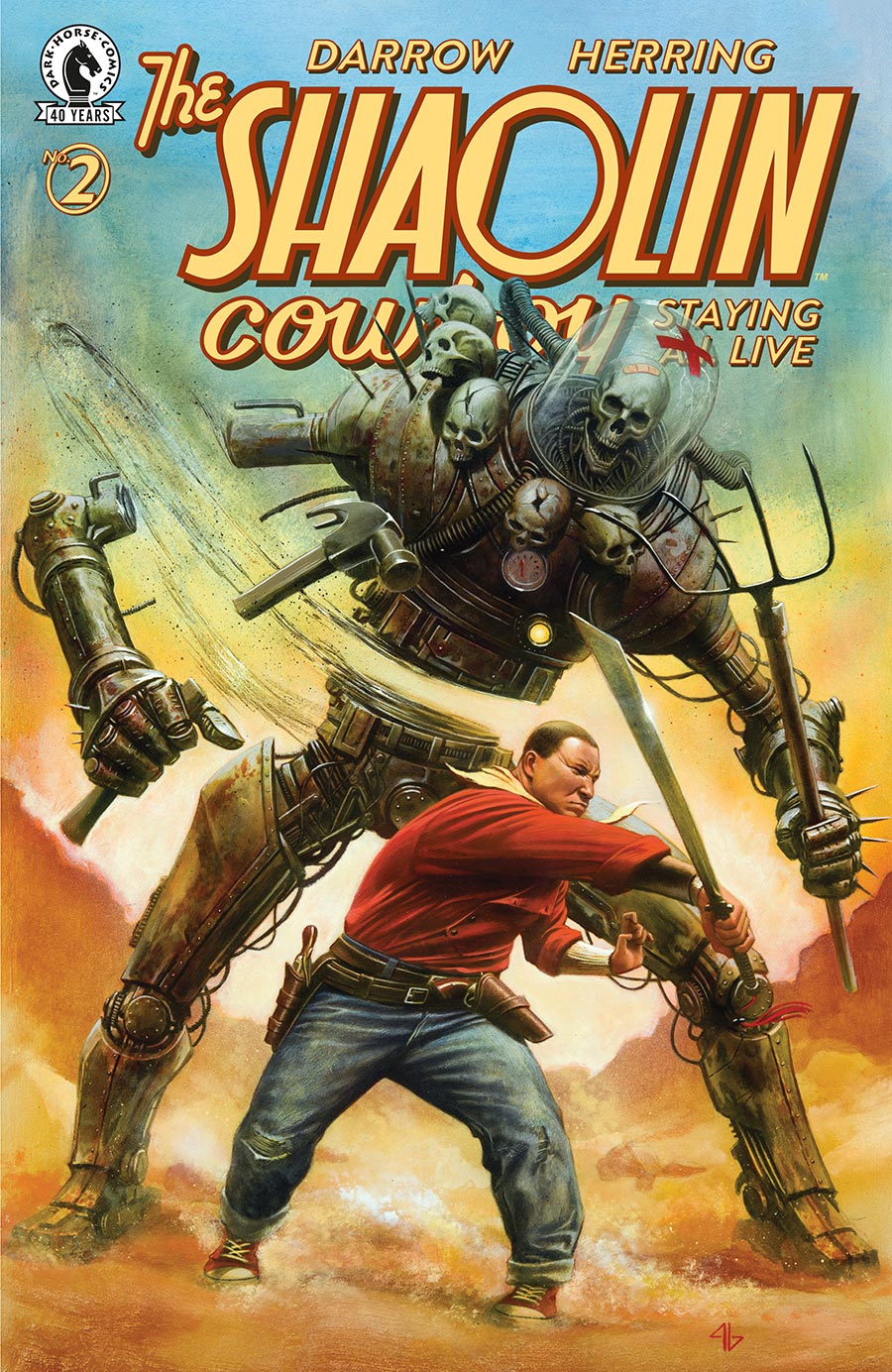 Shaolin Cowboy Staying A.I. Live #2 Cover B Incentive Adi Granov Variant Cover