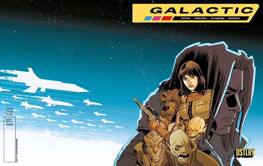 Galactic #2 Cover B Variant Luca Casalanguida Wraparound Cover