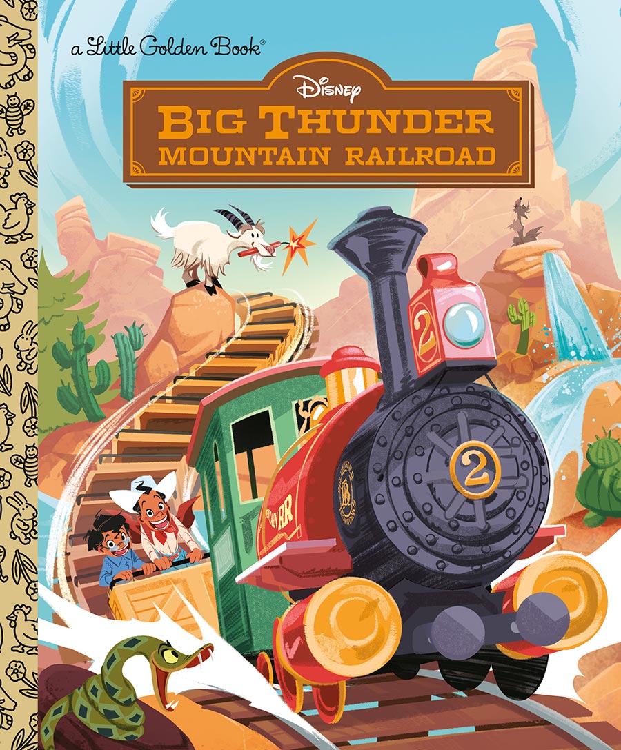 Disney Big Thunder Mountain Railroad Little Golden Book HC