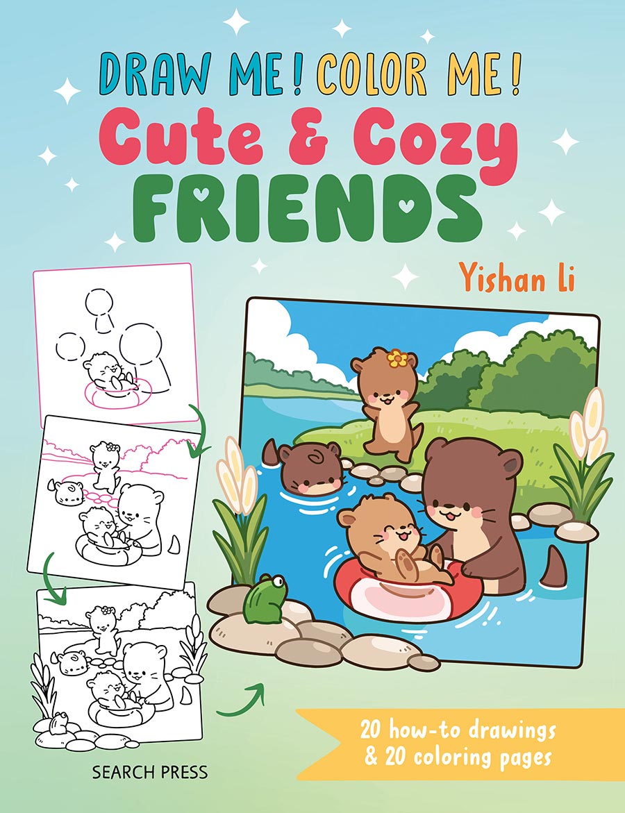 Draw Me Color Me Cute & Cozy Friends In Simple Steps TP