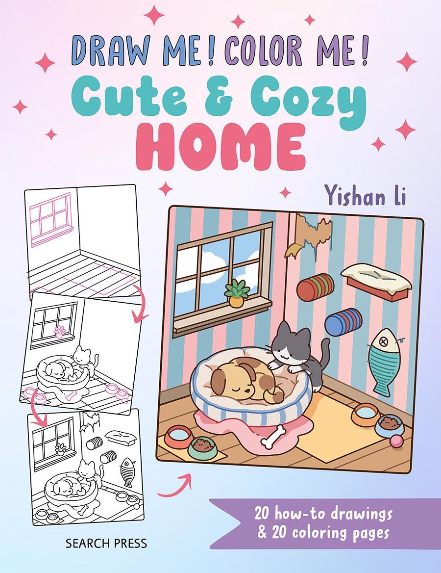 Draw Me Color Me Cute & Cozy Home In Simple Steps TP