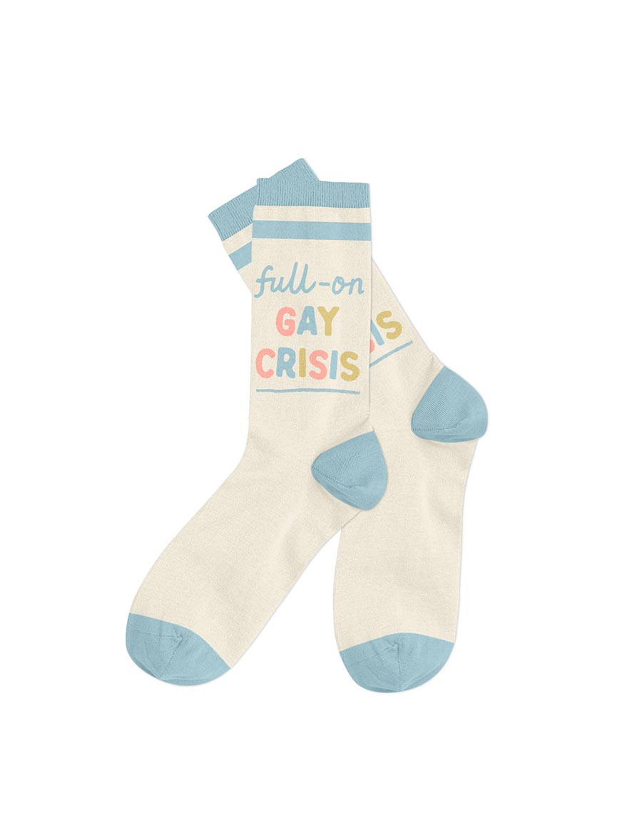 Heartstopper Full-On Gay Crisis Socks Small