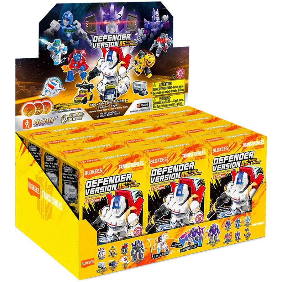Blokees Transformers Defender Version 05 Traitor to Tyranny Mini Model Kit Display (12-Count)