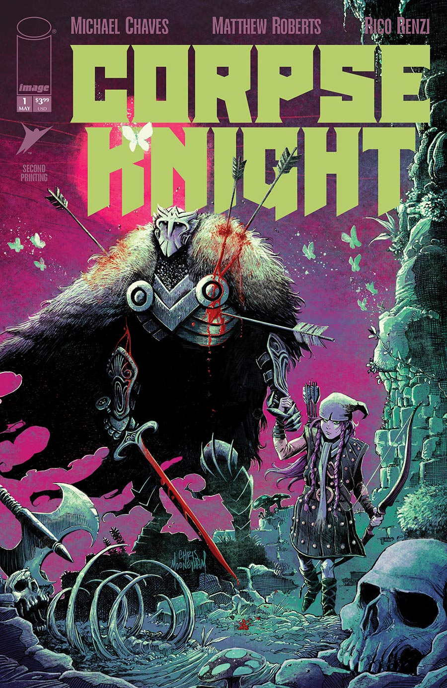 Corpse Knight #1 Cover J 2nd Ptg A Chris Mooneyham Variant Cover