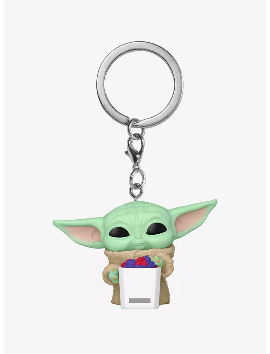 POP Keychain Mandalorian & Grogu Grogu With Snacks Vinyl Figure