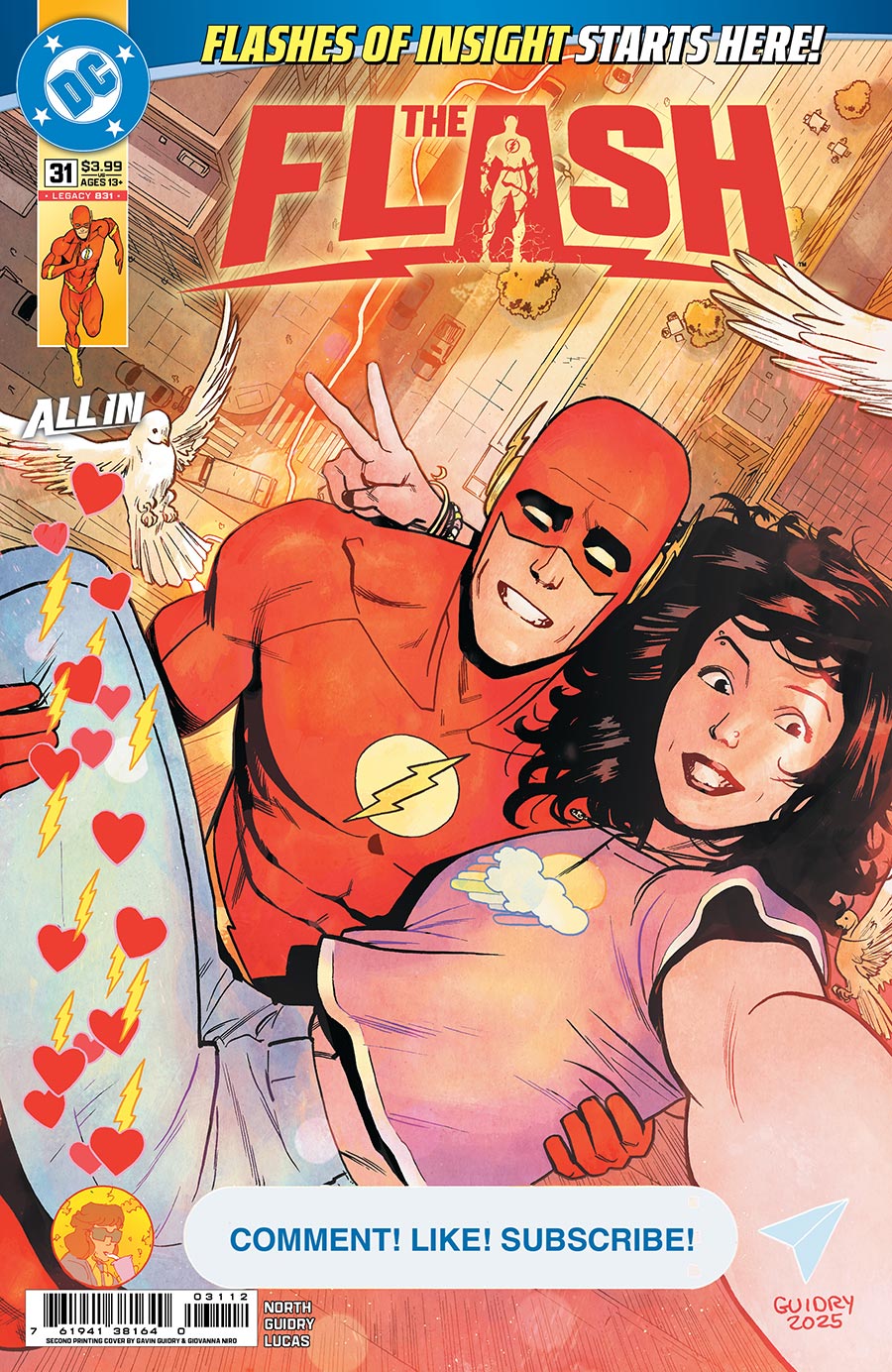 Flash Vol 6 #31 Cover G 2nd Ptg A Gavin Guidry Logo Color Variant Cover (DC All In)