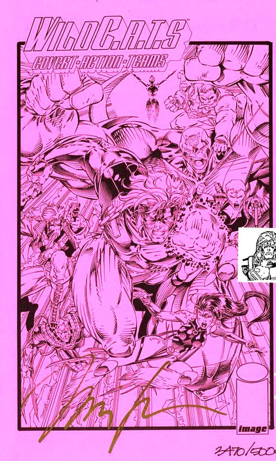 WildCATs Covert Action Teams Ashcan #1 Cover B Signed By Jim Lee