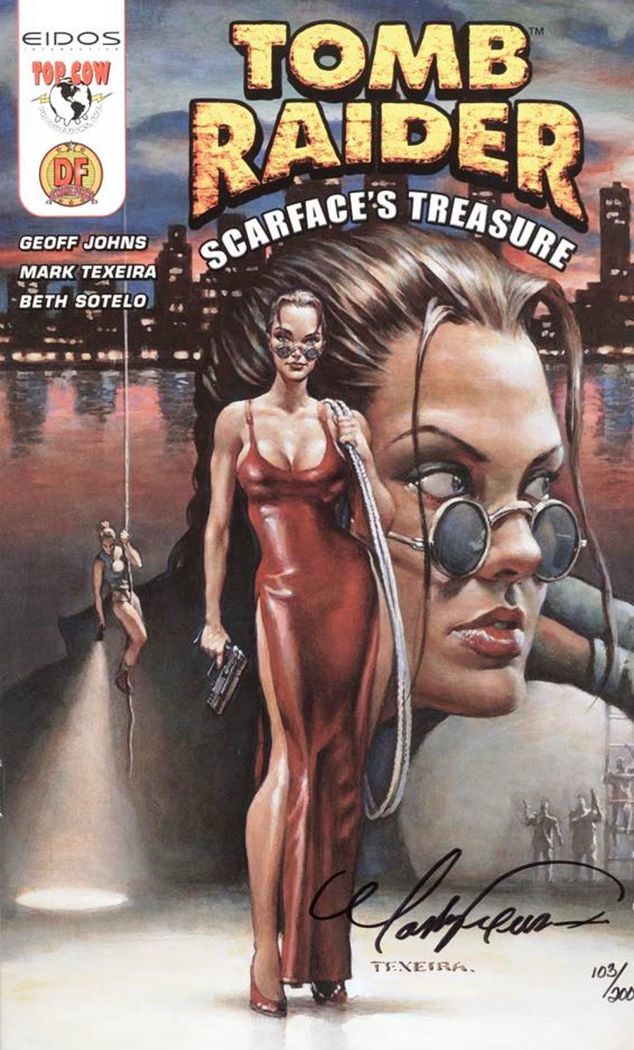 Tomb Raider Scarfaces Treasure (One Shot) #1 Cover G DF Signed By Mark Texeira Cover No COA