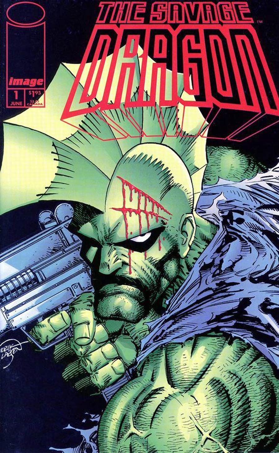 Savage Dragon Vol 2 #1 Cover D Signed By Erik Larsen With COA