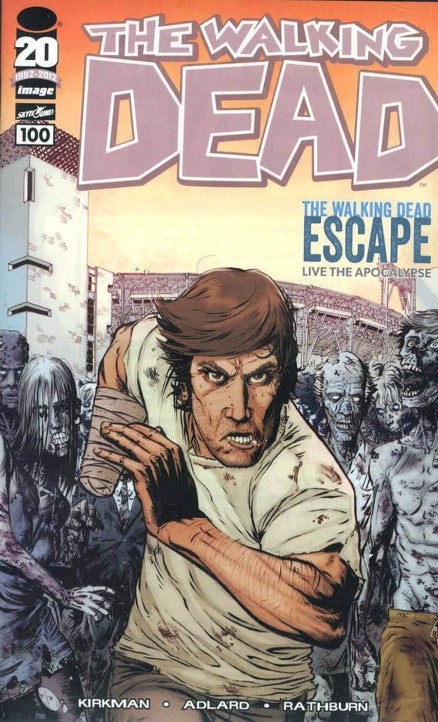 Walking Dead #100 Cover Z-V SDCC Escape Variant Cover