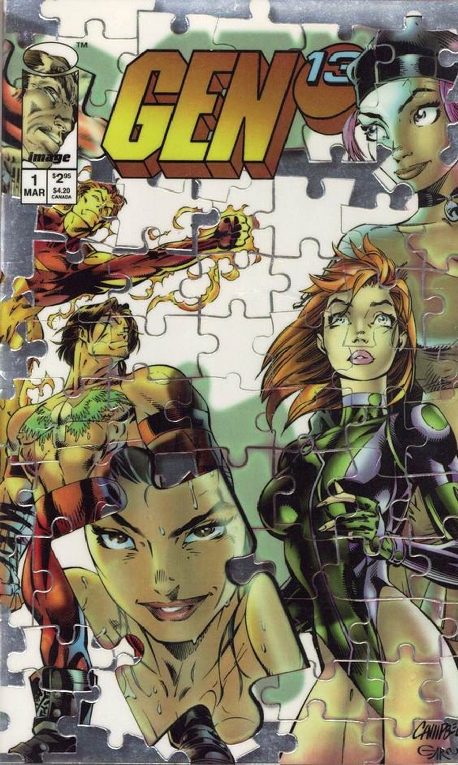 Gen 13 Vol 2 #1 Cover Q Chromium Cover Signed By Brandon Choi No COA