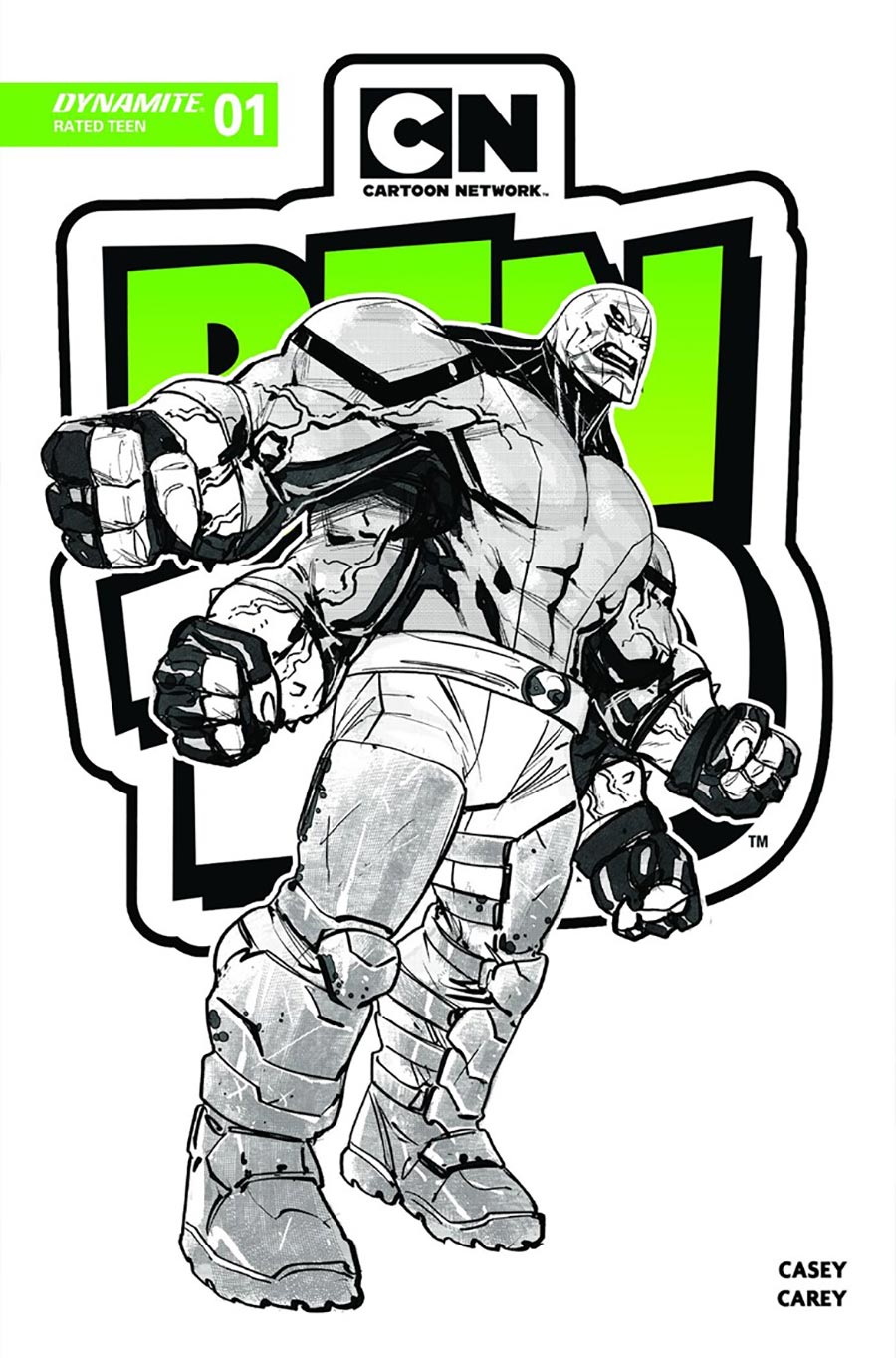 Ben 10 Vol 2 #1 Cover Z-A 2nd Ptg B Incentive Robert Carey Virgin Cover