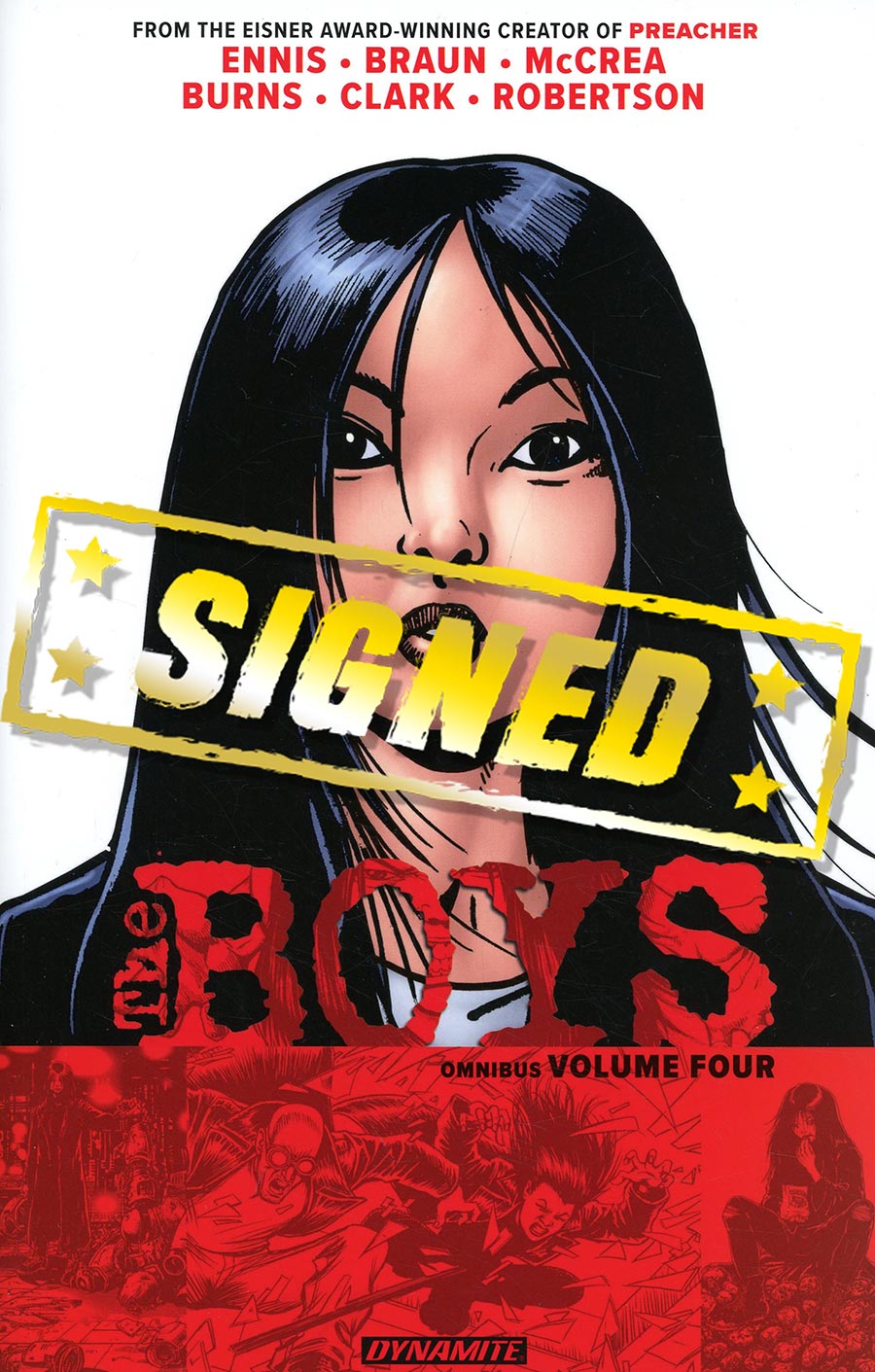 Boys 20th Anniversary Onmibus Vol 4 TP Signed By Garth Ennis & Darick Robertson