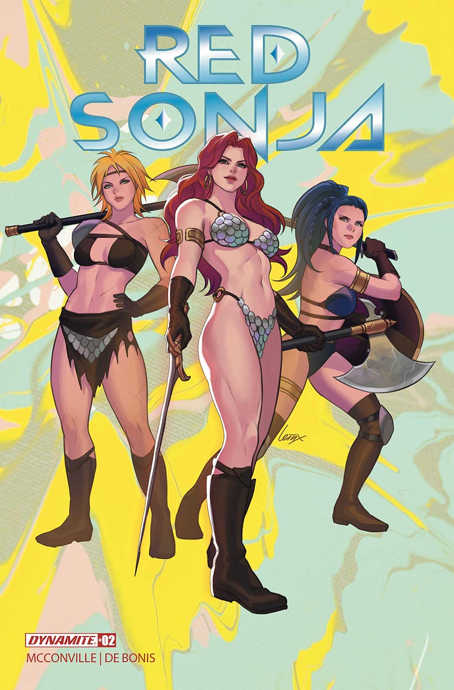 Red Sonja She-Devil With A Sword #2 Cover O Variant Lesley Leirix Li K-Pop Homage Cover