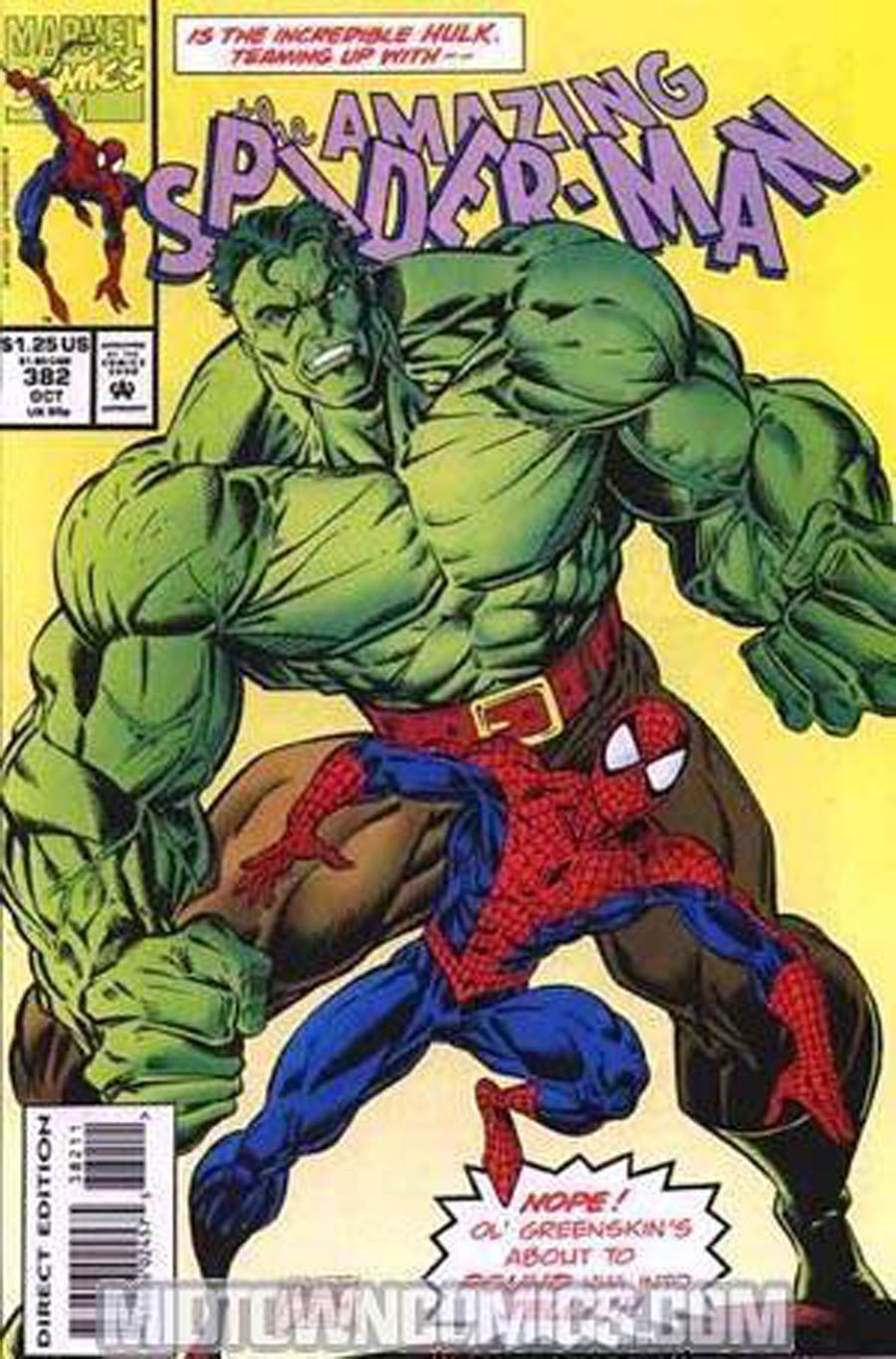 Amazing Spider-Man #382 Cover B Signed By Mark Bagley With COA
