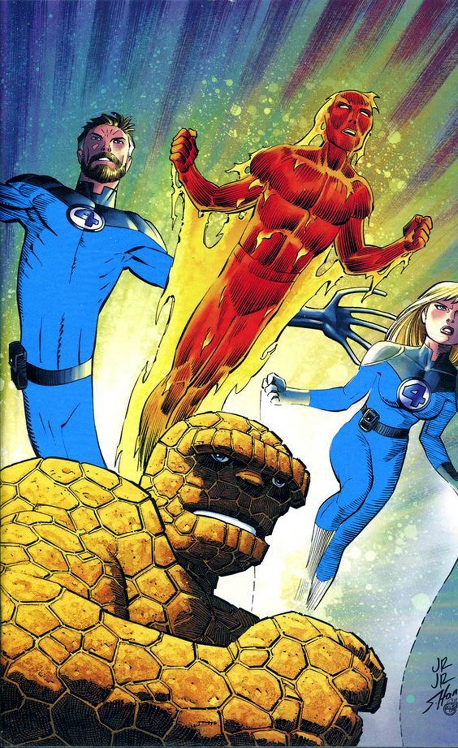 Fantastic Four Vol 6 #34 Cover D John Romita Jr Virgin Variant Cover With COA