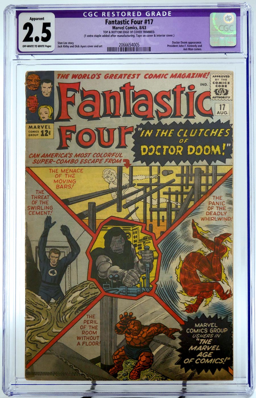 Fantastic Four #17 Cover B CGC Restored 2.5